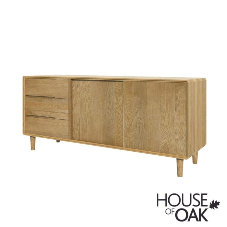 Scandic Solid Oak Wide Unit - Image 2