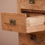 Windsor Oak 5 Drawer Narrow Chest of Drawers - Image 5