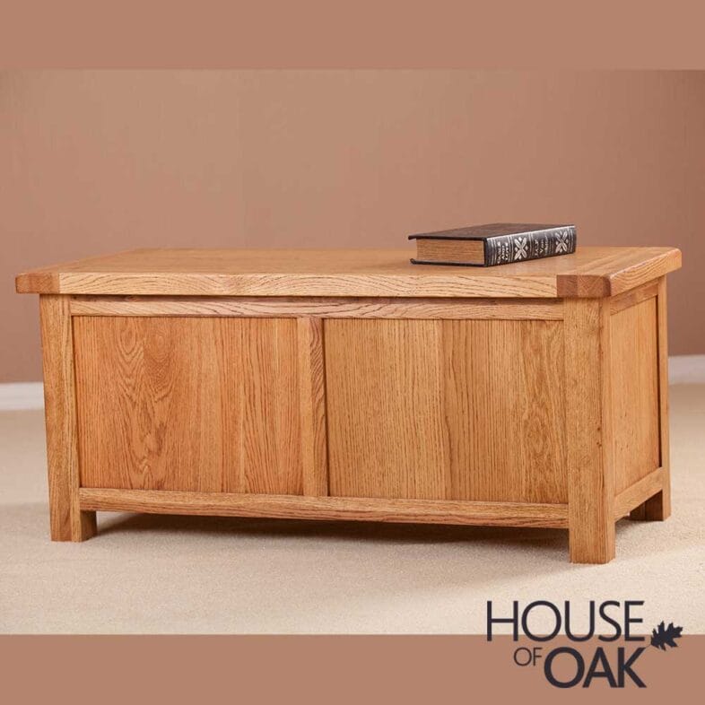 Windsor Oak Large Blanket Box - Image 4