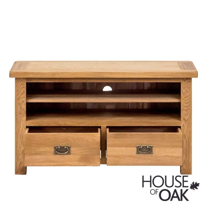 Windsor Oak Standard TV Cabinet with Drawers - Image 3