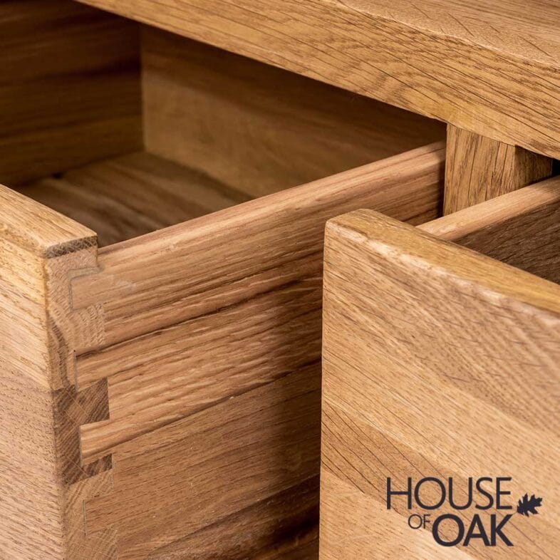 Windsor Oak Standard TV Cabinet with Drawers - Image 5