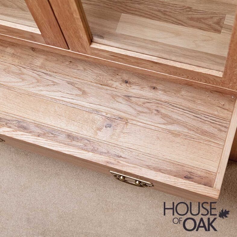 Windsor Oak Glass Display Cabinet - Image 6