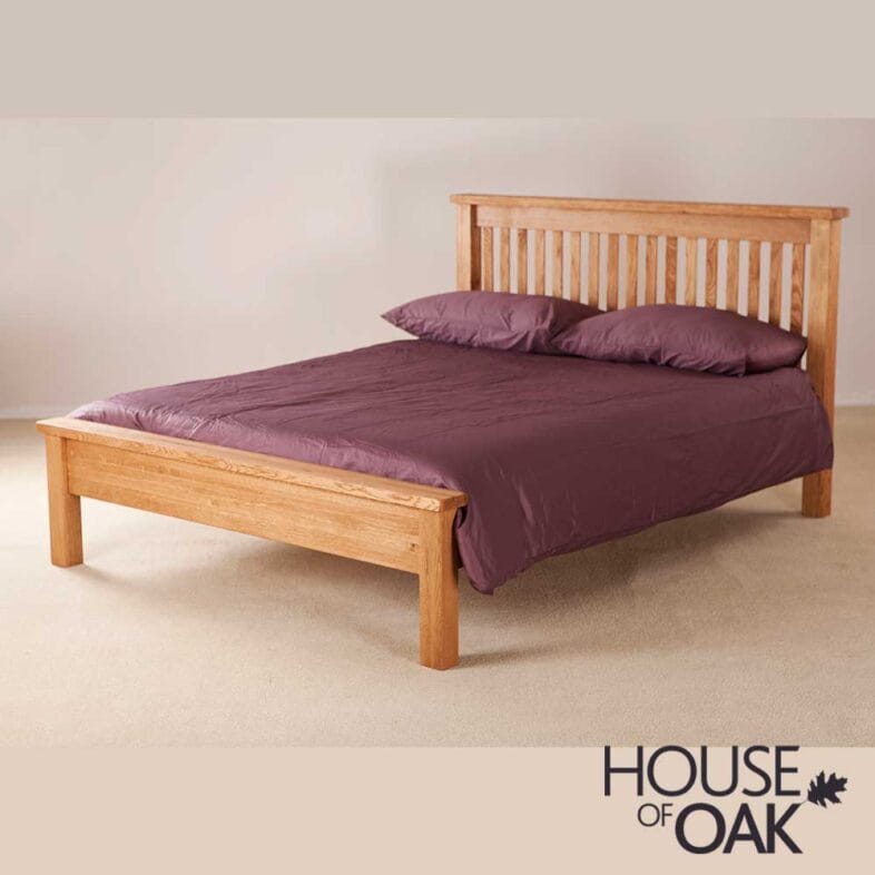 Windsor Solid Oak 4FT 6'' Double Low Foot End Bed - Image 2
