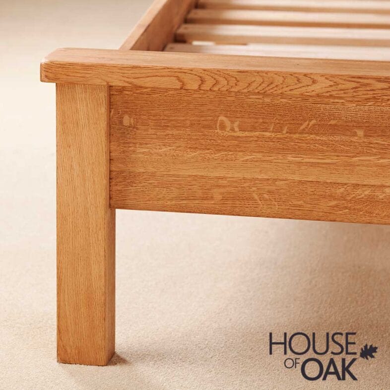 Windsor Solid Oak 4FT 6'' Double Low Foot End Bed - Image 6