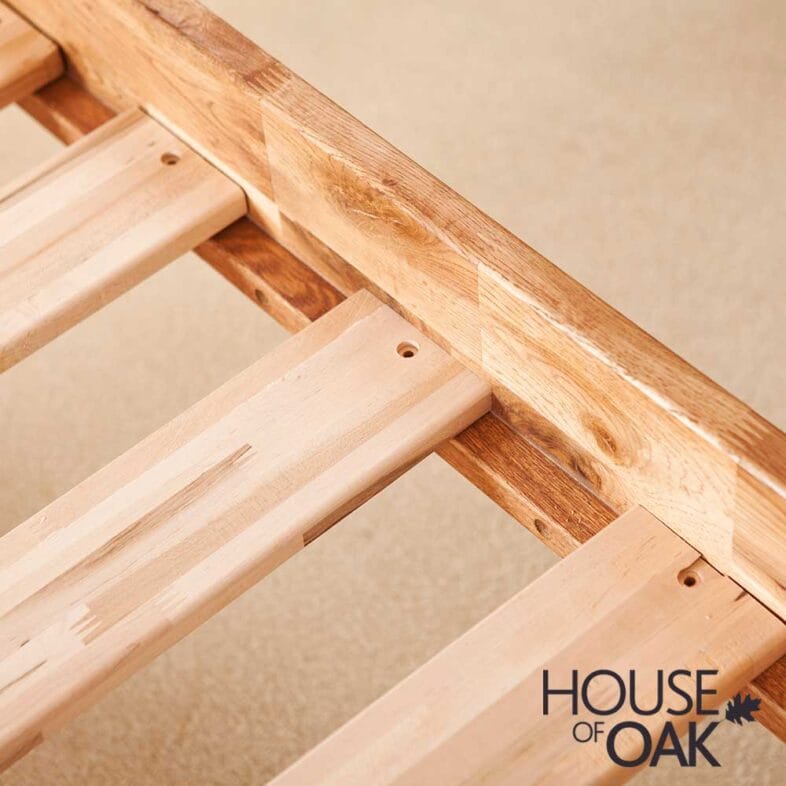 Windsor Solid Oak 5FT King Size Low Foot End Bed - Image 7