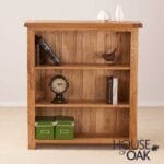 Windsor Oak Small Wide Bookcase - Image 3