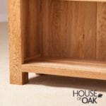 Windsor Oak Small Wide Bookcase - Image 6