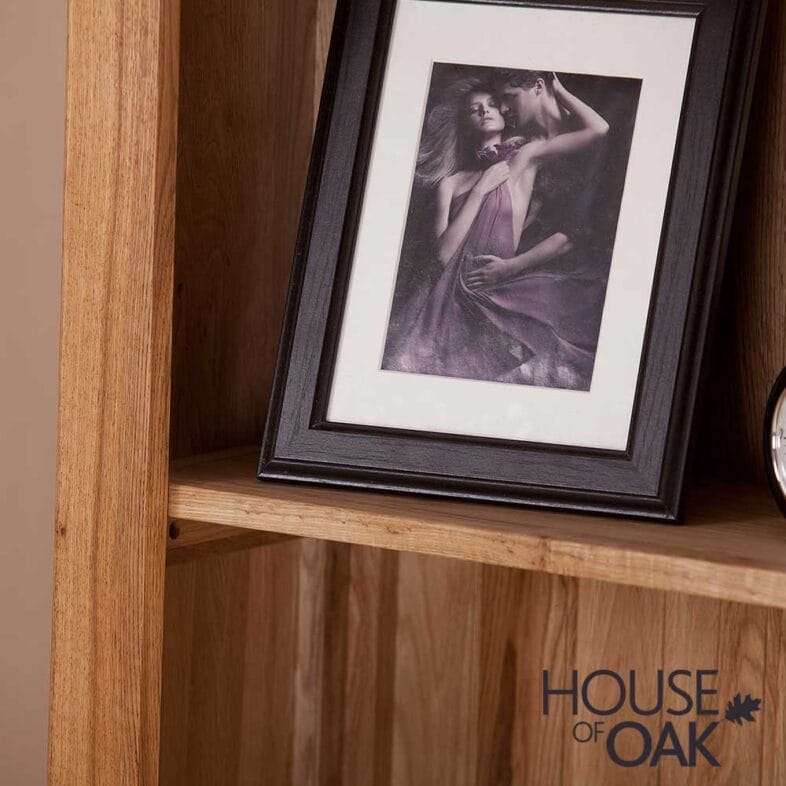 Windsor Oak Tall Narrow Bookcase - Image 3