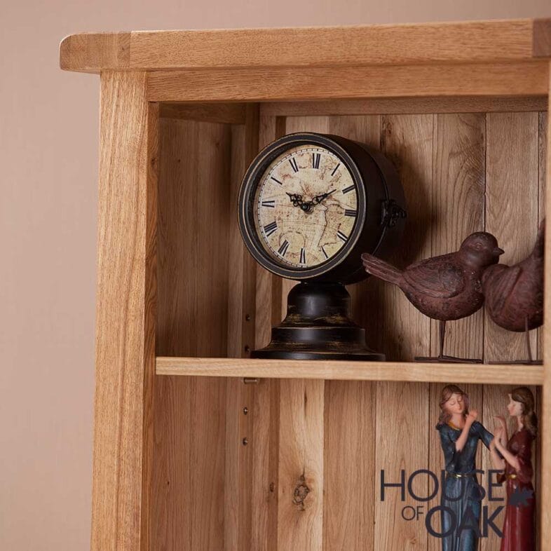 Windsor Oak Tall Narrow Bookcase - Image 4