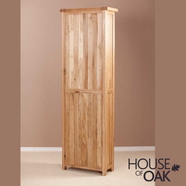 Windsor Oak Tall Narrow Bookcase - Image 6