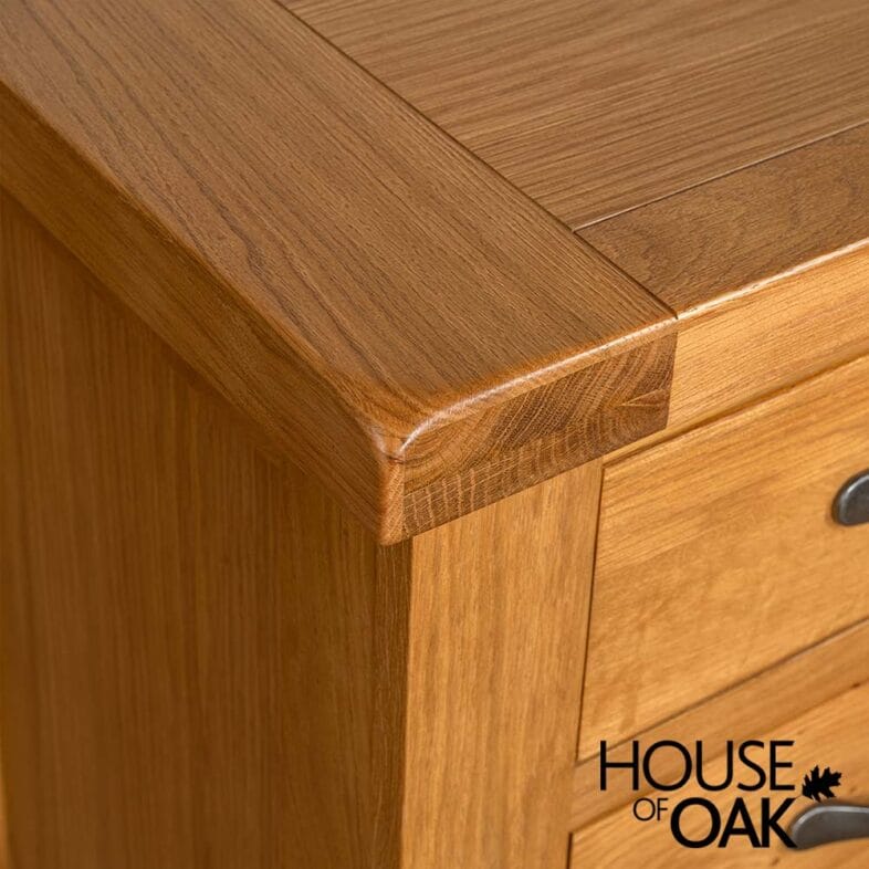 Canterbury Oak 5 Drawer Narrow Chest - Image 5