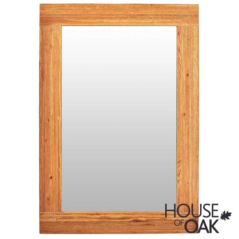 Windsor Solid Oak 130cm x 90cm Wall Mirror - Image 2