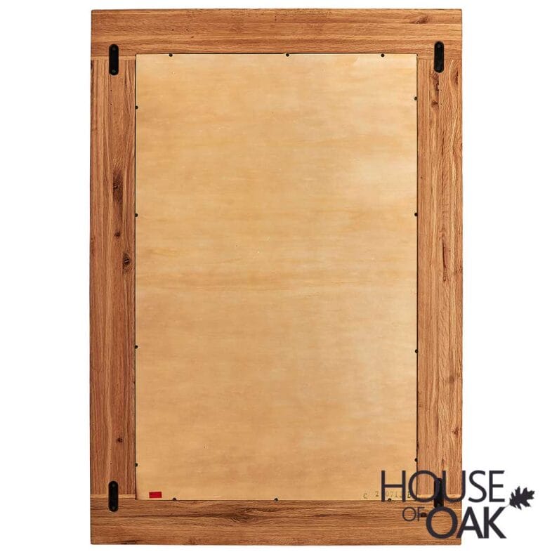 Windsor Solid Oak 130cm x 90cm Wall Mirror - Image 3
