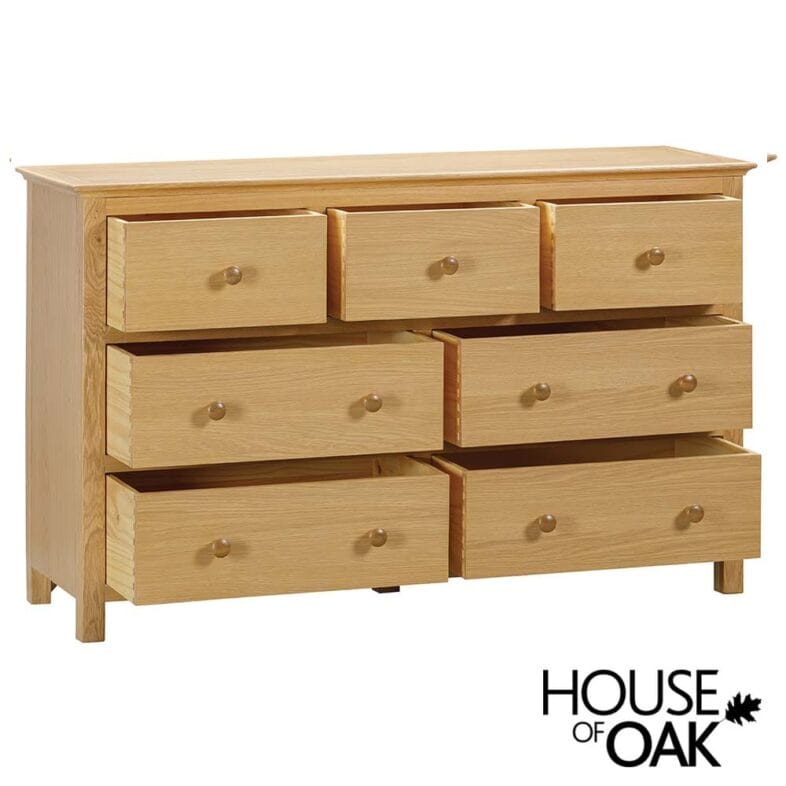 Somerset Oak 3 Over 4 Chest of Drawers - Image 2
