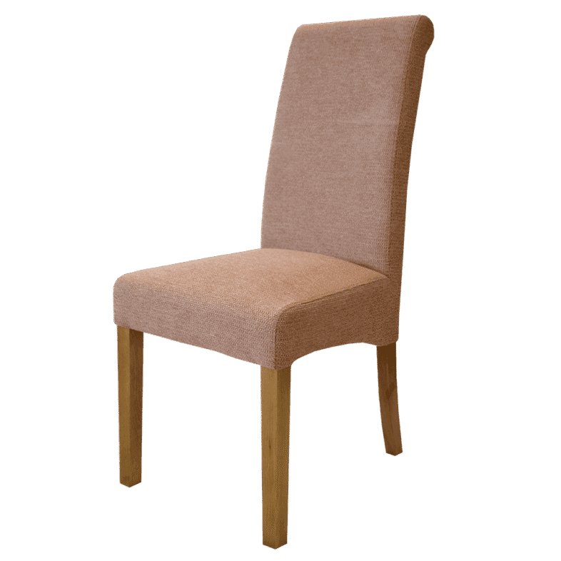 Sorrento Fabric Dining Chair in Salmon