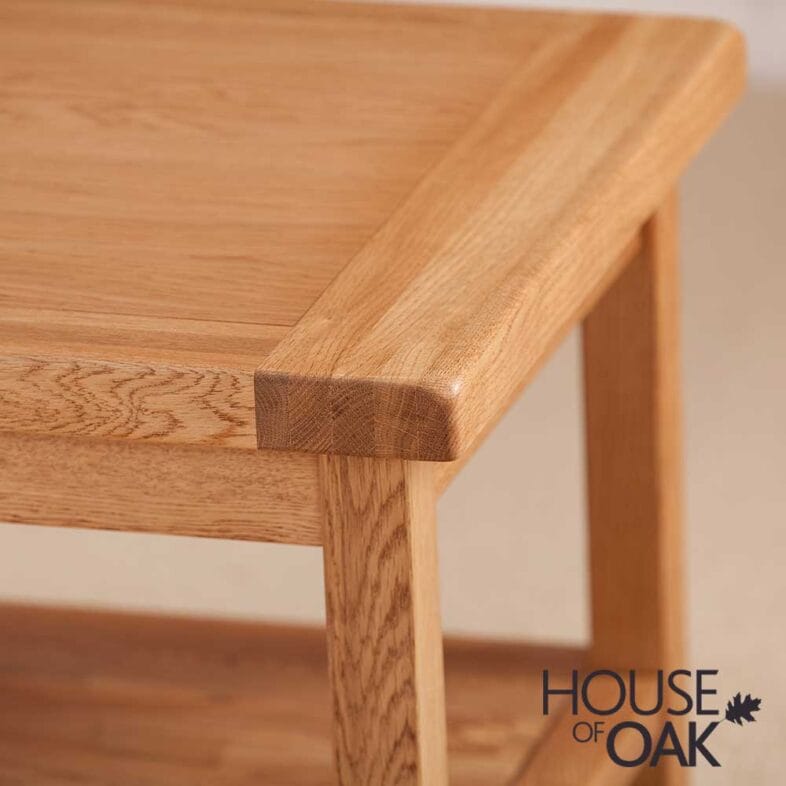 Windsor Oak Coffee Table With Shelf - Image 5
