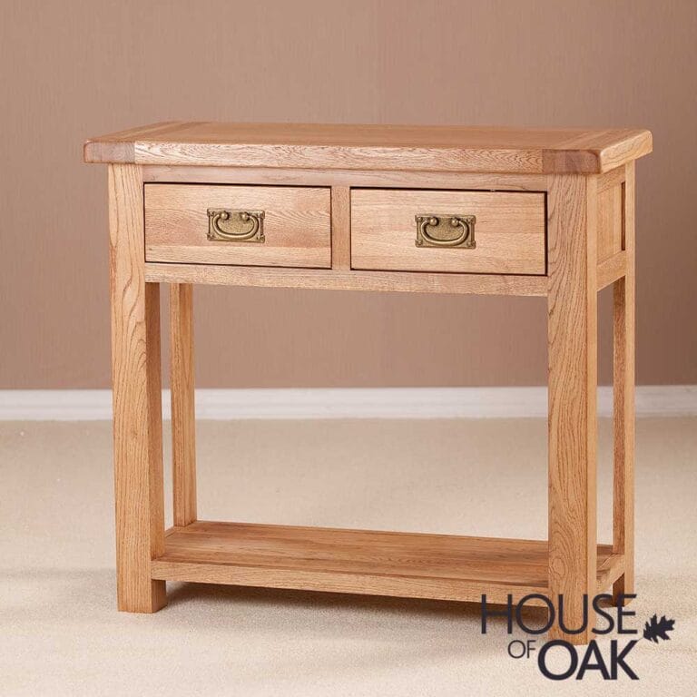 Windsor Oak 2 Drawer Hall Table