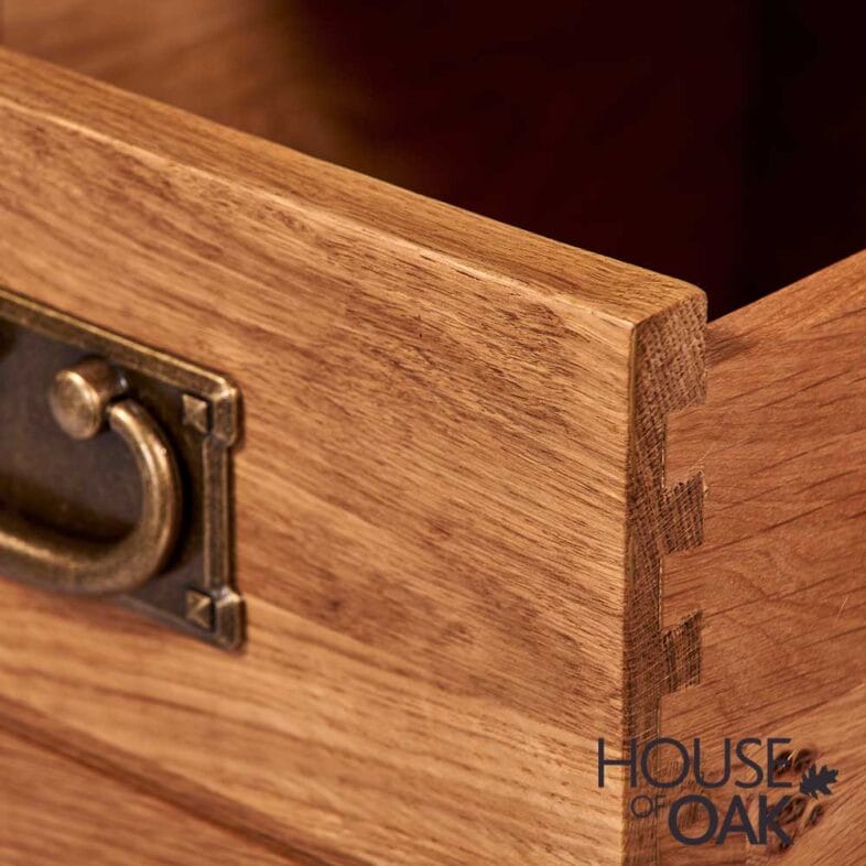 Windsor Oak 1 Deep Drawer Lamp Table - Image 6