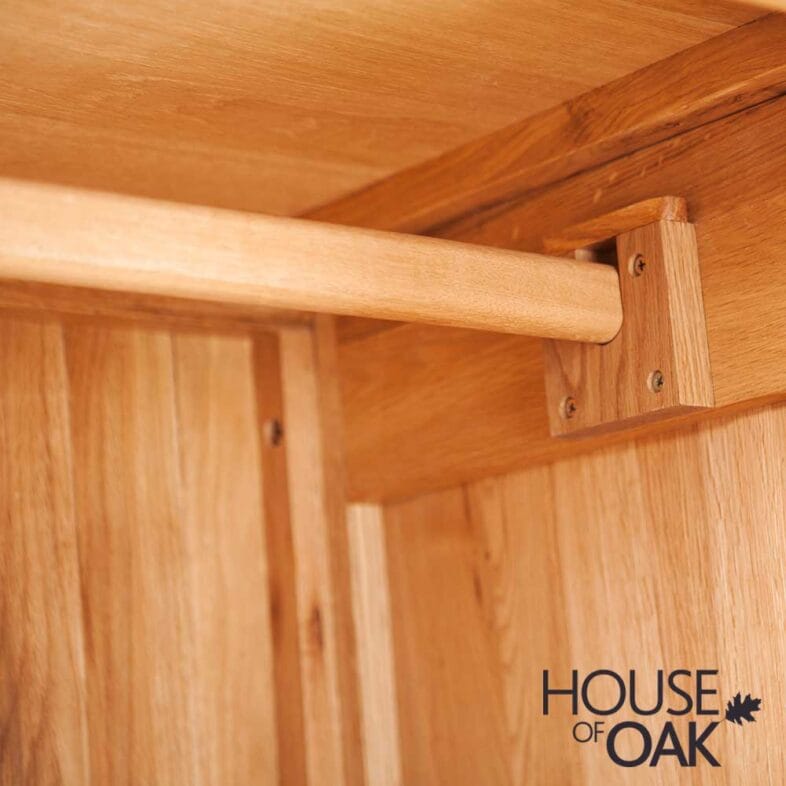 Windsor Oak Full Hanging Wardrobe - Image 7