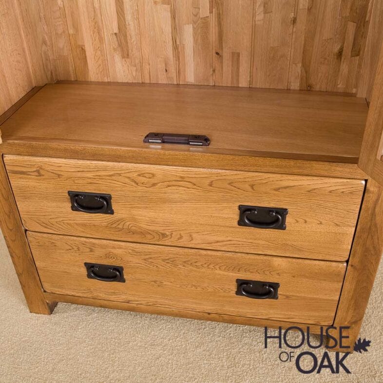 Balmoral Oak Glass Display Cabinet - Image 6