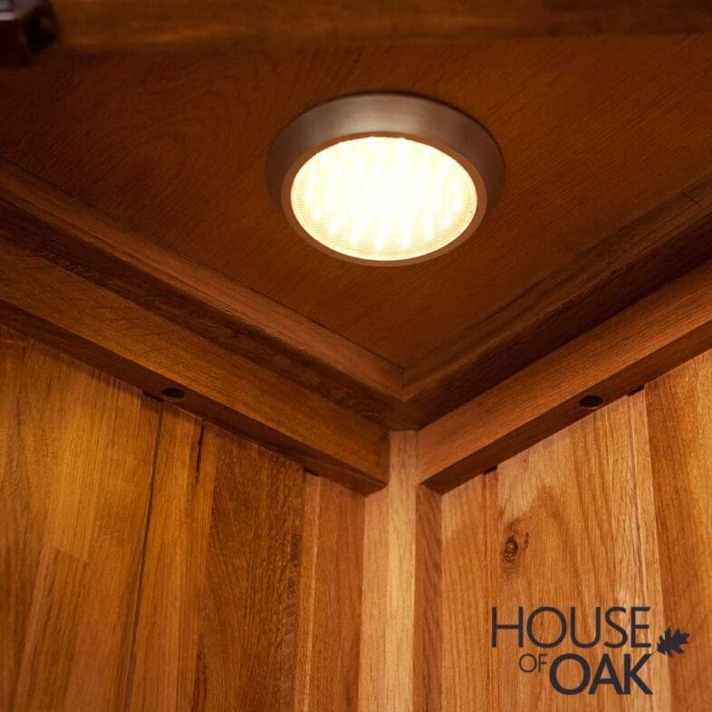 Balmoral Oak Corner Display Cabinet - Image 5