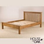 Balmoral Solid Oak Super King Size 6 Foot Low Foot End Bed - Image 2