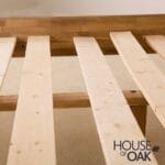 Balmoral Solid Oak Super King Size 6 Foot Low Foot End Bed - Image 5