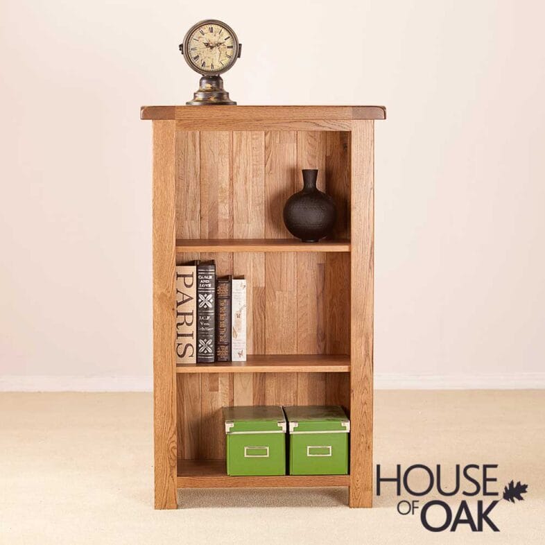 Balmoral Oak Small Narrow Bookcase - Image 3