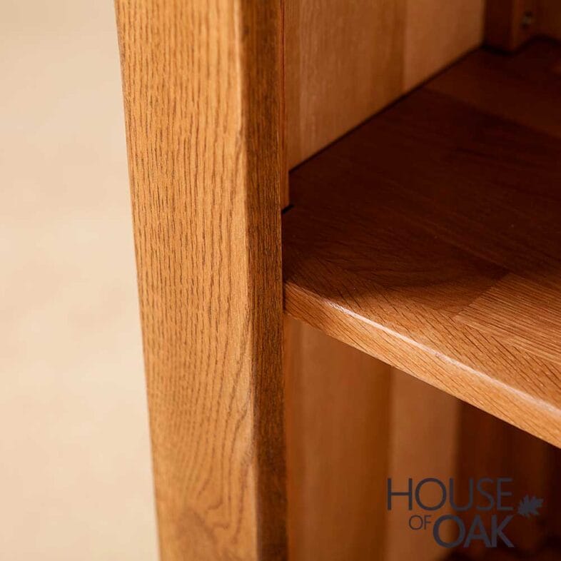 Balmoral Oak Small Narrow Bookcase - Image 5