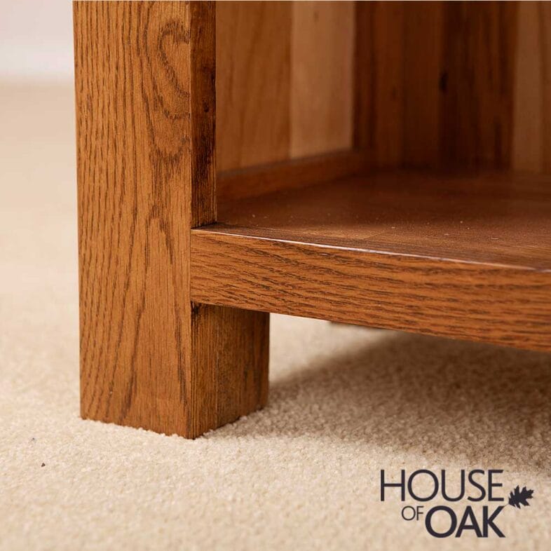 Balmoral Oak Small Narrow Bookcase - Image 7