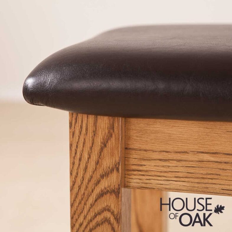 Balmoral Solid Oak Bedroom Stool - Image 4