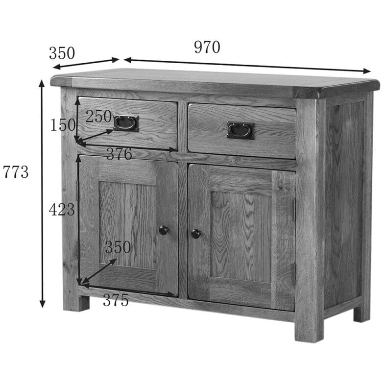 Balmoral Oak Small Dresser Base - Image 7