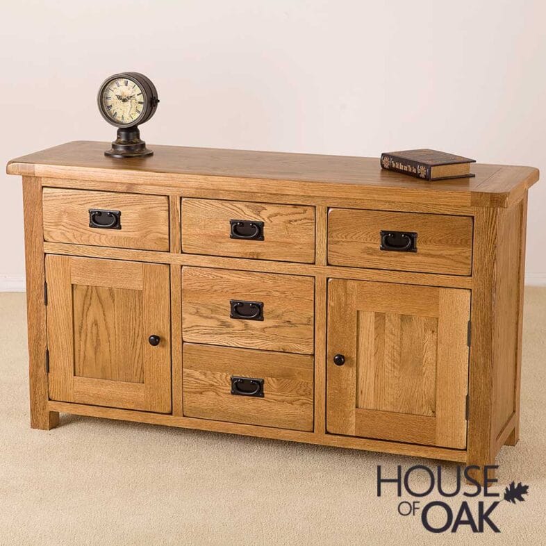 Balmoral Oak Large Dresser Base - Image 2