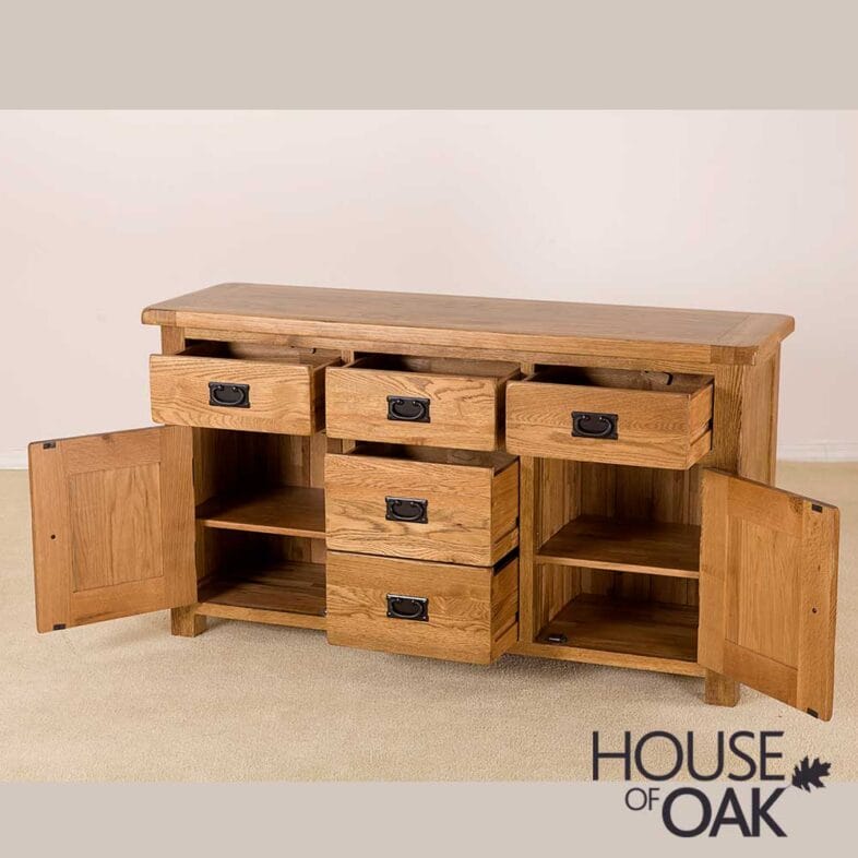 Balmoral Oak Large Dresser Base - Image 4