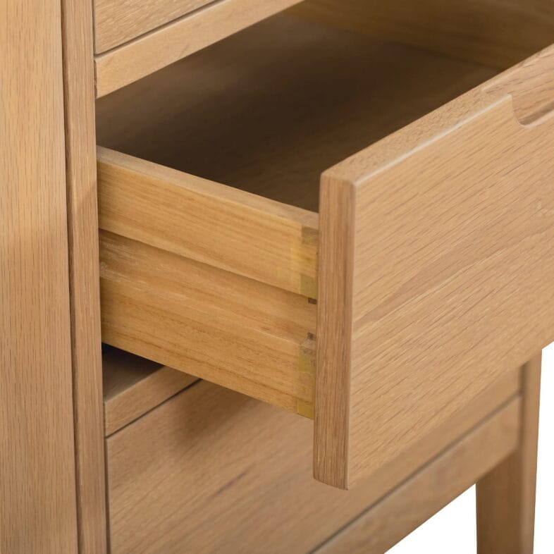 Stockholm Oak 3 Over 4 Wide Chest of Drawers - Image 4