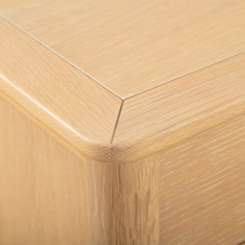 Stockholm Oak 3 Over 4 Wide Chest of Drawers - Image 9