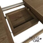 Chatsworth Oak 130cm Extending Dining Table - Image 10