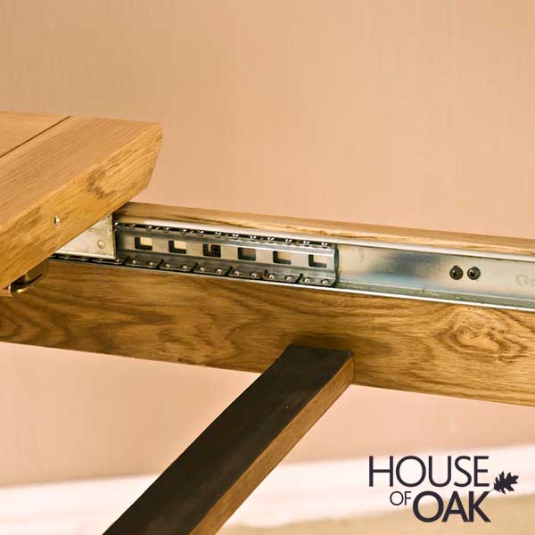 Buckingham Solid Oak 132cm Double Extending Dining Table - Image 5