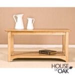 Buckingham Solid Oak Coffee Table With Shelf - Image 3