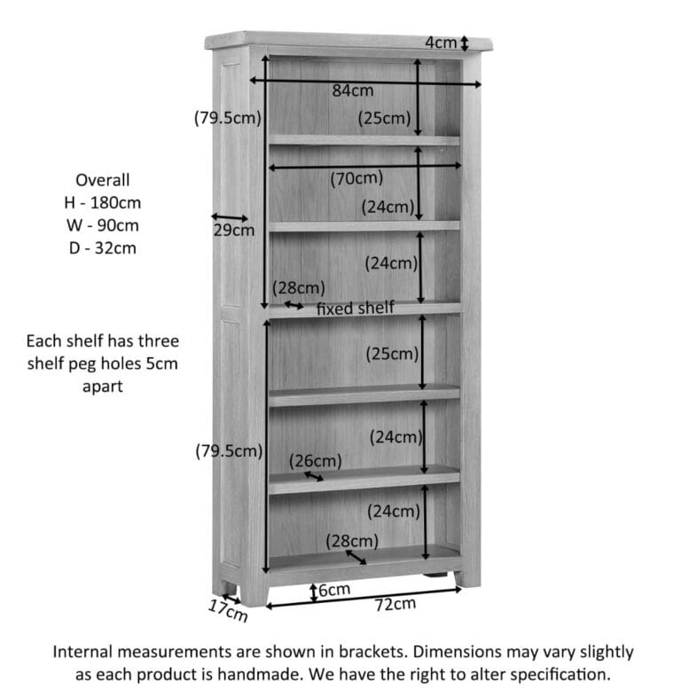 Buttermere Oak Large Bookcase - Image 2