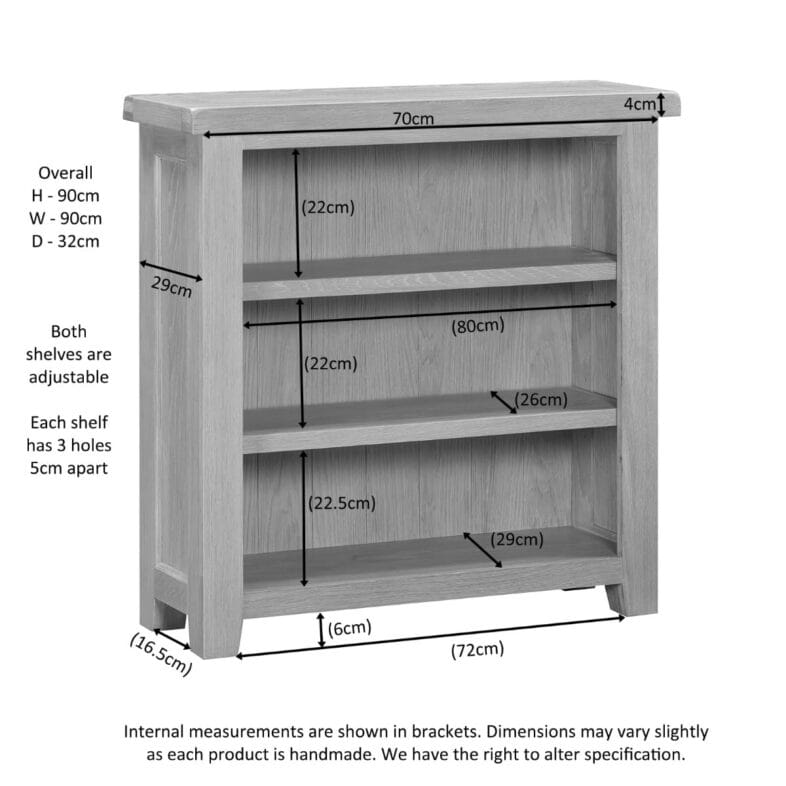 Buttermere Oak Small Bookcase - Image 2