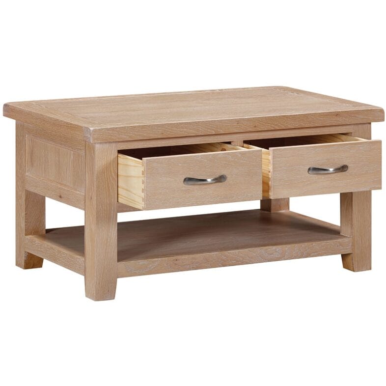 Buttermere Oak 2 Drawer Coffee Table - Image 2