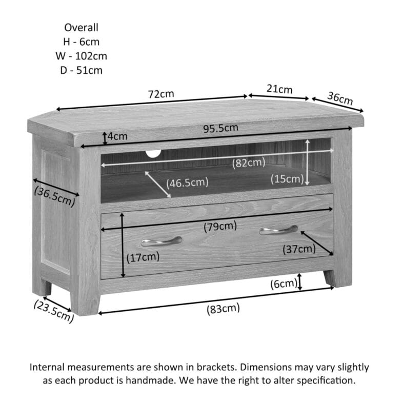 Buttermere Oak Corner TV Unit - Image 5