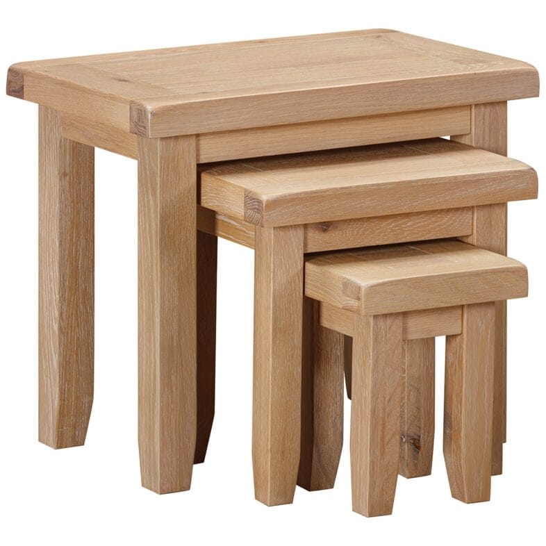 Buttermere Oak Nest of 3 Tables