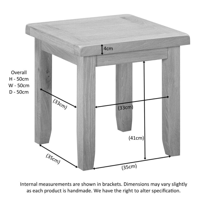 Buttermere Oak Lamp Table - Image 2