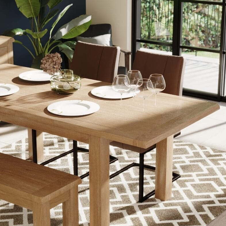Buttermere Oak 132cm Extending Dining Table