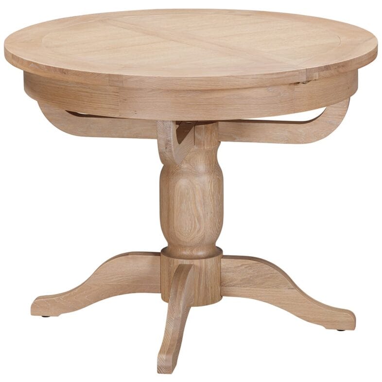 Buttermere Oak Round Pedestal Extending Table