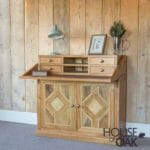 Manor Range - Welbeck Campaign Desk with Marble Inlay - Image 5