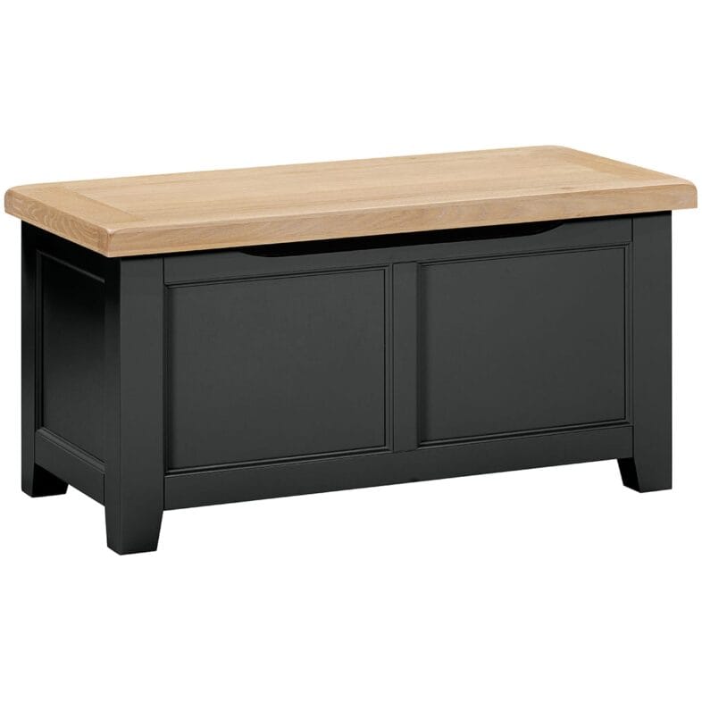 Buttermere Oak Blanket Box Painted in Raven - Image 2