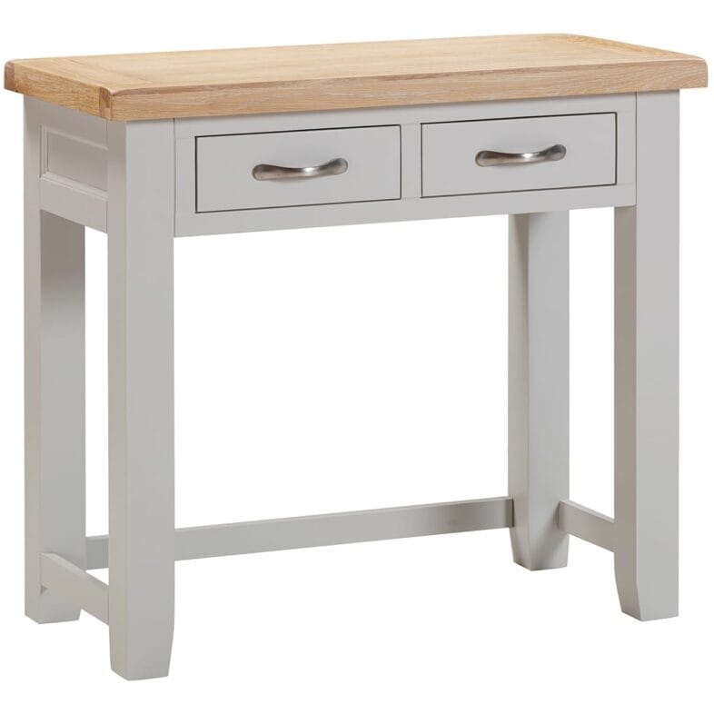 Buttermere Oak Dressing Table Painted in Moon Grey